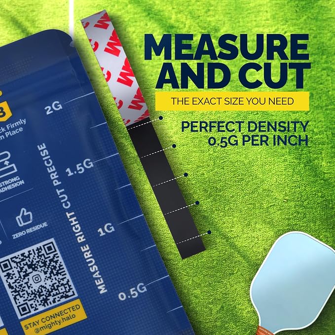 PRO-Grade Weighted Tungsten Tape for Pickleball Paddles, Tennis Rackets or Golf Clubs | Non-Toxic | 60inches