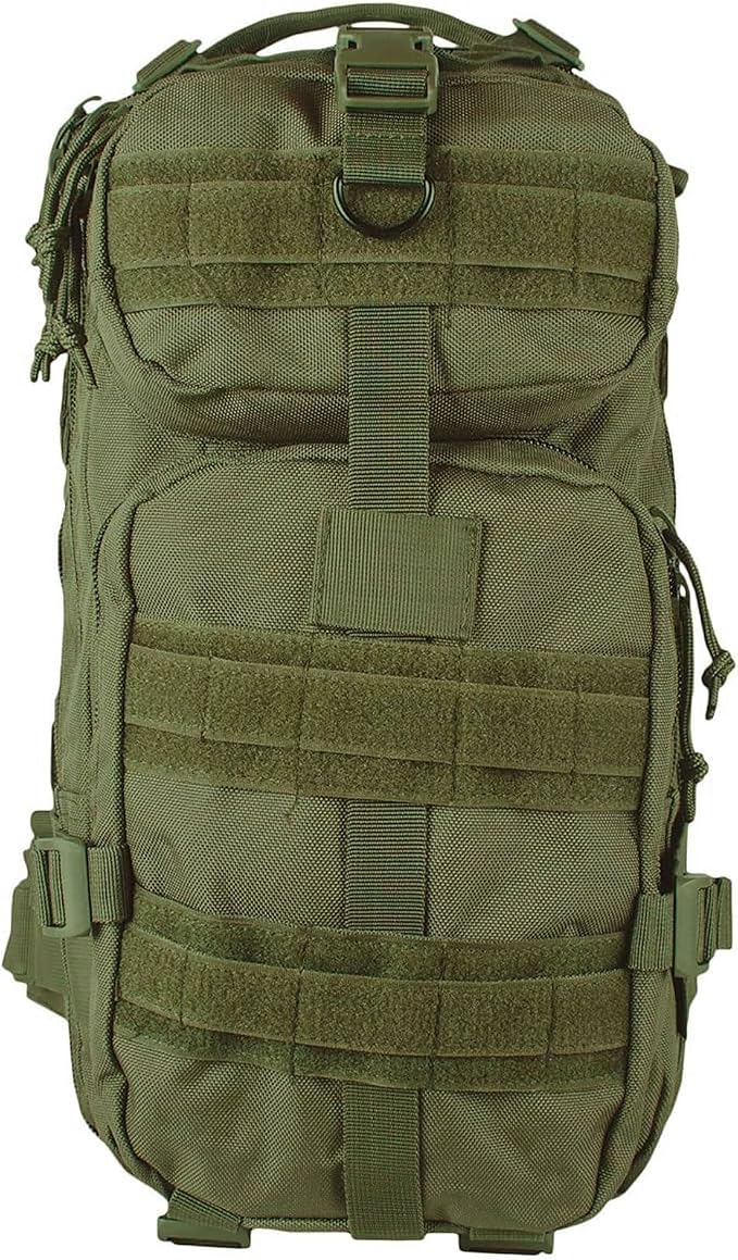 FOX OUTDOOR PRODUCTS Medium Transport Pack | 29L Tactical Backpack with Organizer Pockets, MOLLE Webbing & Hydration Sleeve, Olive Drab