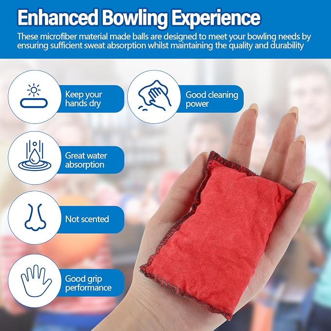 Simgoing Bowling Rosin Grip Bag Bowling Accessories Kit Grip Sack Powder Bag for Drying Hand for Golf Tennis Lifting Rock Climbing Gymnastics