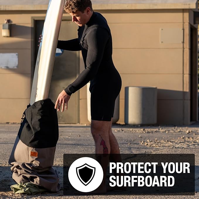 Ho Stevie! Canvas Surfboard Bag Cover - No Melted Wax on Car - Sun/Ding Protection