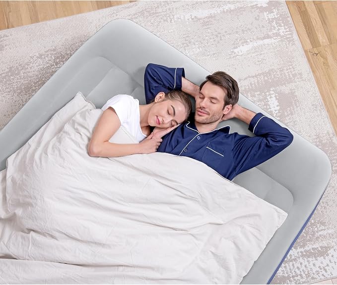 Bestway Tritech Air Mattress Queen 18” with Built-in AC Pump