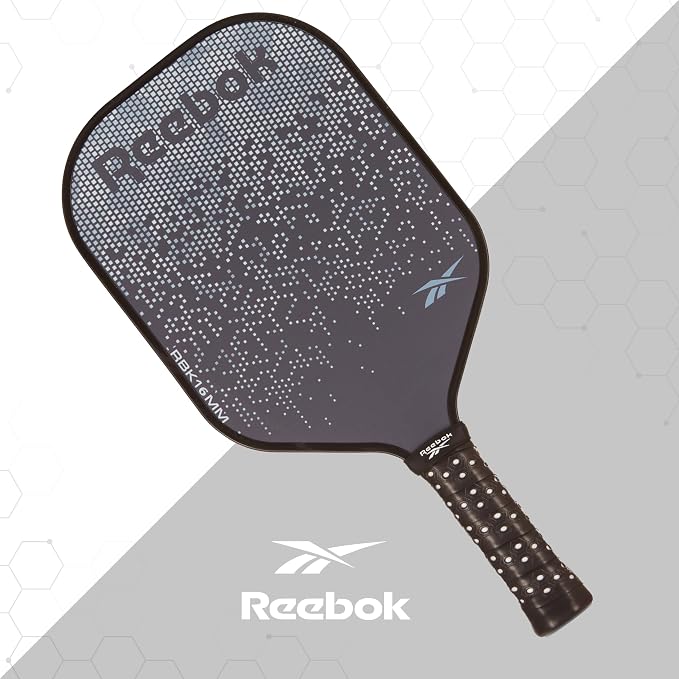 Reebok - Pickleball Set for 2 Players, Includes 2 Paddles with Cushion Grip and 2 Light-Up Balls, Perfect for Night Play, Durable, Engineered for Sports Enthusiasts