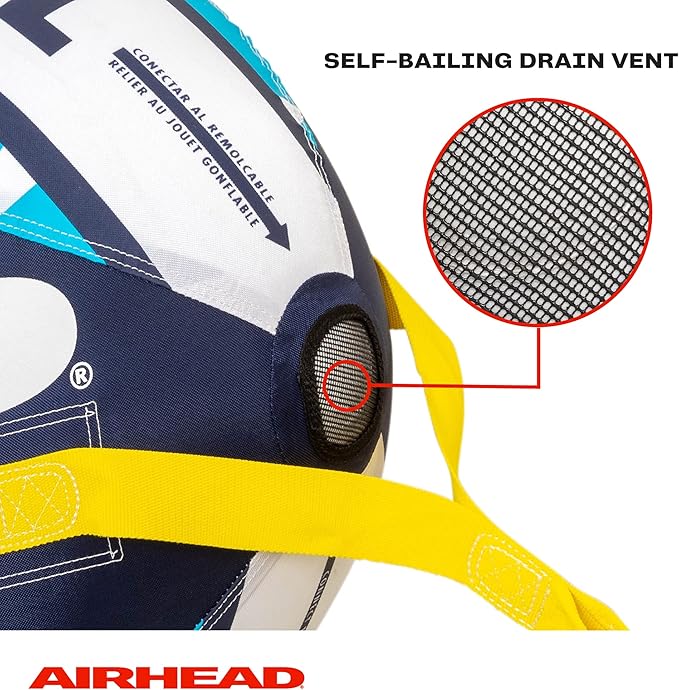 Airhead Booster Ball - Towable Tube Rope Performance Ball - Works for Boating, Water-Skiing, Wakeboarding, and More - Boating and Water Sports