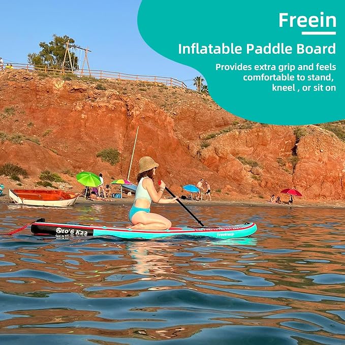 Freein SUP Inflatable Stand Up Paddle Board with Kayak Seat,Paddle Boards for Adults 10'/10'6”/11', Accessories sup Pump Adaptor,sup Kayak Paddle