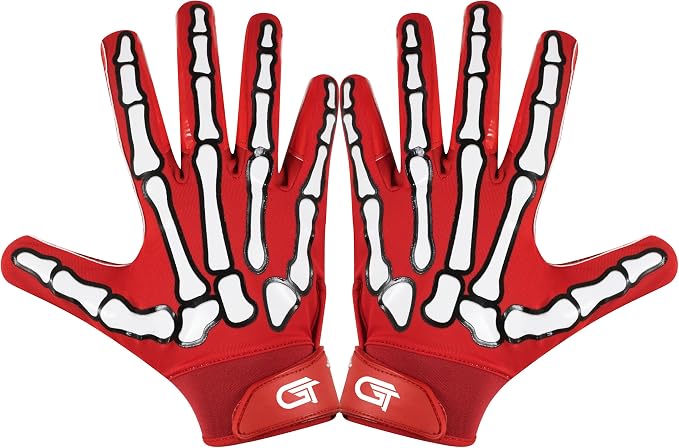 Glorious Traders Adult & Youth Football Gloves - Ultimate Performance Booster with Super Sticky Grip