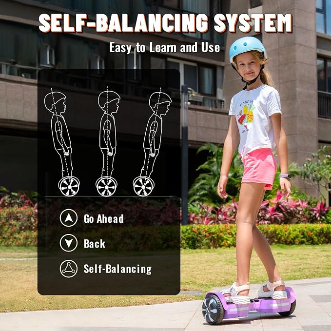 SIMATE Scooter, Bluetooth Speakers and LED Light-Up Wheels, APP Control, Dual 250W Motors, 8.5 mph Max Speed & 8.5 Miles Max Range, Gifts for Kids Adults Girls Boys