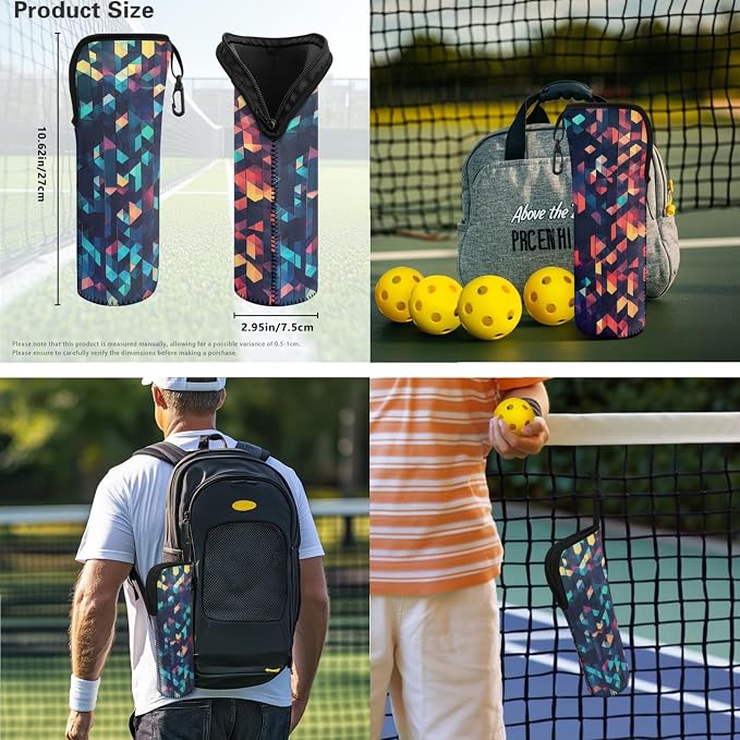 Pickleball Paddles Set 3PCS Pickleball Paddle Case Pickleball Racket Pickleball Bag Ideal for Beginners Gifts