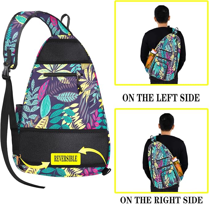 Pickleball Bag - Pickleball Bags for Women Men - Pickleball Backpack - Travel Pickleball Paddle Case, Pickle Ball Bag for Pickleball Paddle Tennis Racket, Protable Pickleball Sling Bag