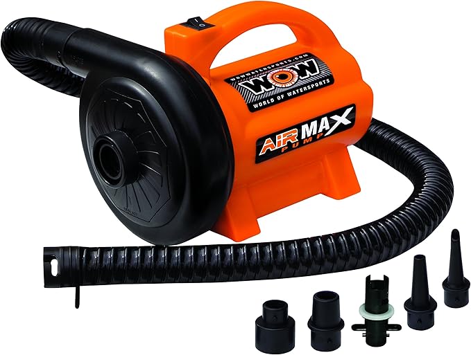 Wow Sports Mega Max 110V AC Electric Air Pump - 3.0 PSI - for Towables & Large Boating Inflatables - Includes Cord