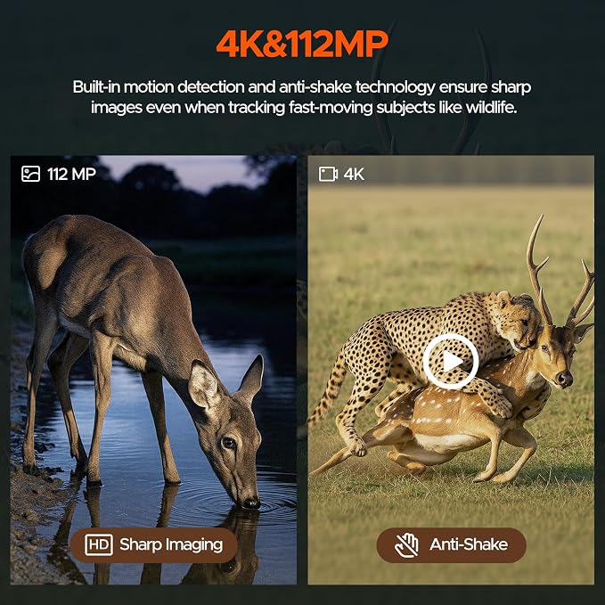 Night Vision Goggles - 112MP Night Vision Binoculars for Adults, 4K Infrared Digital Night Vision with with 64GB Card, Tactical Military Grade for Camping Wildlife Security