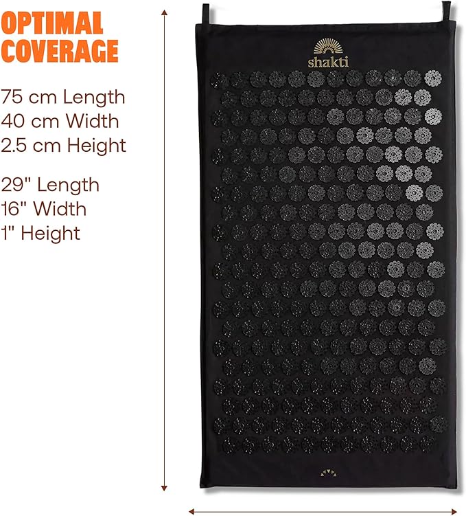 ShaktiMat Acupressure Mat for Relaxation, Massage Muscles, Aid Sleep & Unlock Inner Tension, Similar to Acupuncture, No Needles Required