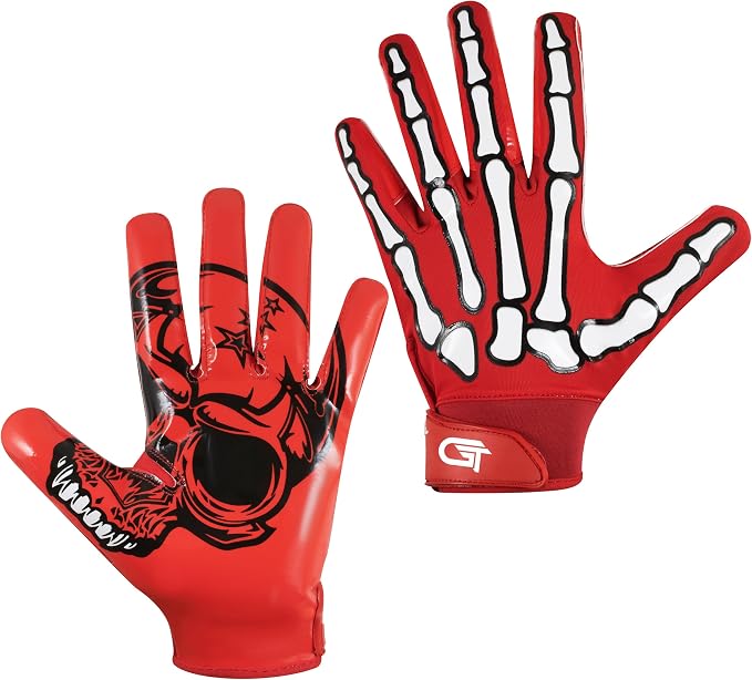 Glorious Traders Adult & Youth Football Gloves - Ultimate Performance Booster with Super Sticky Grip