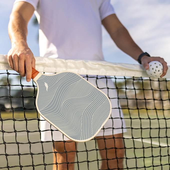 Inscribe Premium Pickleball Paddle – Single or 2 Pack Set – Fiberglass Surface, Polypropylene Honeycomb Core, Lightweight with Comfort Grip for Men & Women