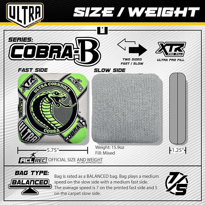 Bags Cobra-B Cornhole Bag Set - ACL Approved