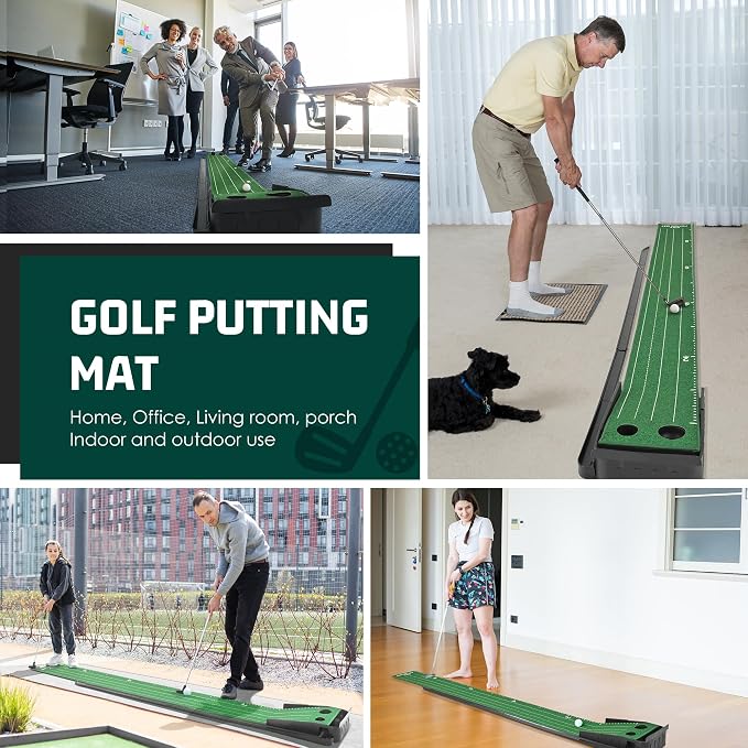 ropoda 9ft Golf Putting Green, Classic or with a Putting Mirror