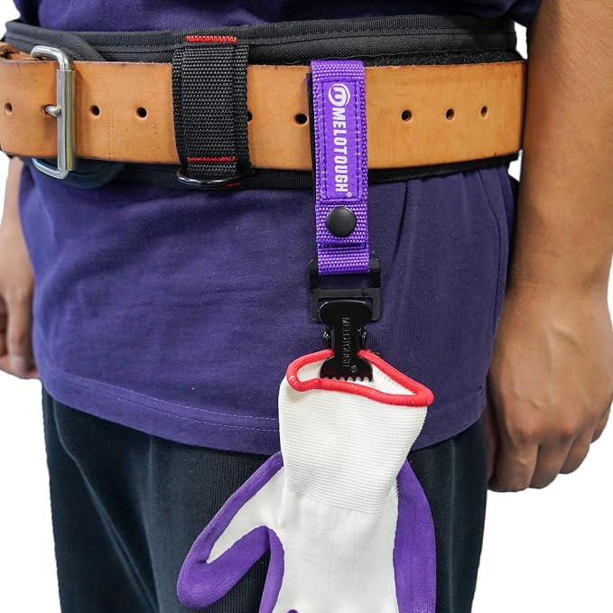 MELOTOUGH Work Glove Holder Glove Strap Quick Leash With Alligator Clip…