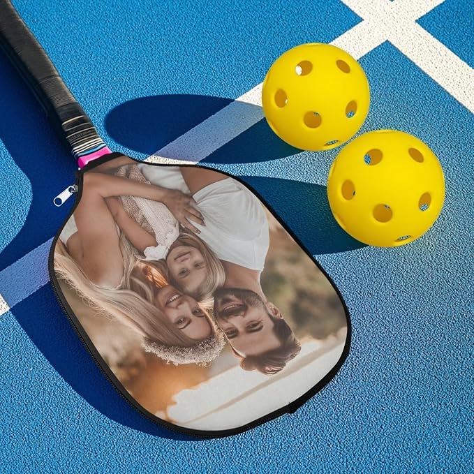 Pickleball Paddle Covers Only for Men and Women Zipper Closure Protection and Decoration