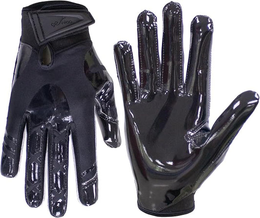 Football Gloves for Youth and Adult Men,Sticky Adhesive Palms Receiver Gloves,Grip Boost Flag Football Accessories Gifts for Family and Friends