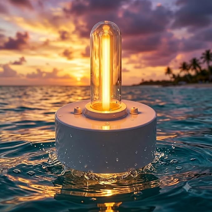 Safe Candle Lantern Alternative, Salt Water Powered Emergency Light, No Flame Camping Lantern, Battery-Free Survival Lamp for Indoor & Outdoor Use