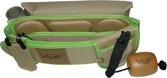 Gen2 Wading Belt Gear Kit, Universal Fishing Belt for Men & Women, Wade Belt for Fishing Includes Fishing Stringer, Pliers, Fishing Rod Holder, Drink Holder, Green, 33-52" Waist