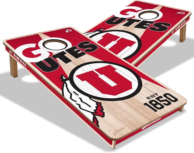 YouTheFan NCAA 2’ x 4’ Professional Wood Cornhole Game
