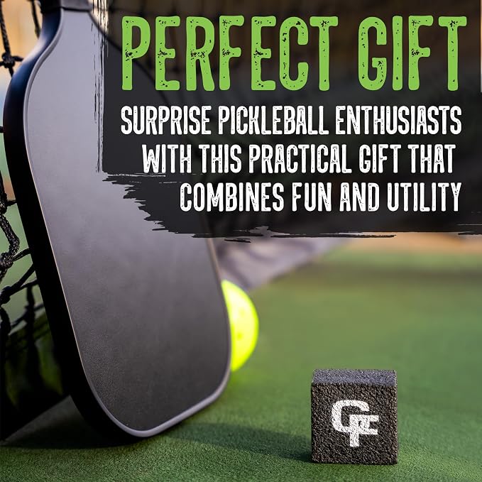 Gradient Fitness Pickleball Paddle Eraser, Pickle Ball Racket Natural Cleaner, Efficiently Removes Ball Residue, Dust, Dirt, & Minor Scrapes/Scratches, Increases Grit