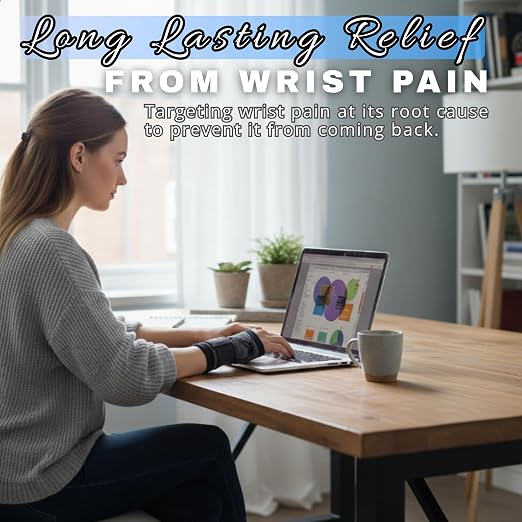 Wrist Brace for Carpal Tunnel Relief – Adjustable Wrist Support & Compression Sleeve for Tendonitis, Arthritis & Pain – One Brace Fits Left or Right Hand, Comfortable Wrist Wrap for Women & Men by Koprez