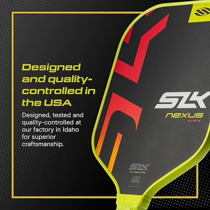 Selkirk Sport 2025 SLK Nexus Pickleball Paddles | SpinFlex Surface and Fiberglass Pickleball Paddle Face | 13mm SX4 Polymer Core for Ultimate Consistency