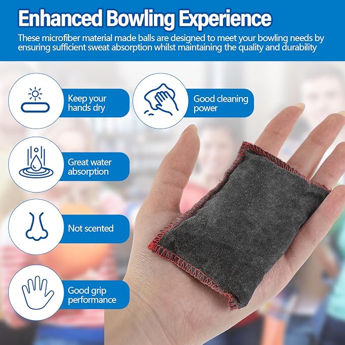 Simgoing Bowling Rosin Grip Bag Bowling Accessories Kit Grip Sack Powder Bag for Drying Hand for Golf Tennis Lifting Rock Climbing Gymnastics