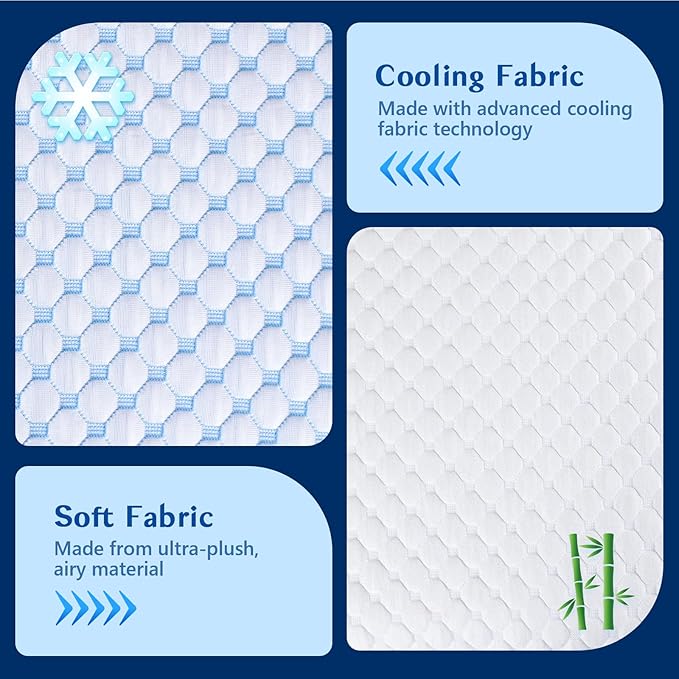 Flat Pillows for Sleeping Thin Memory Foam Pillows for Stomach and Back Sleepers, Cooling Gel Stomach Sleeping Pillow for Hot Sleepers, Low Memory Foam Pillow for Back Sleeper 2 Pack 2.25-Inches