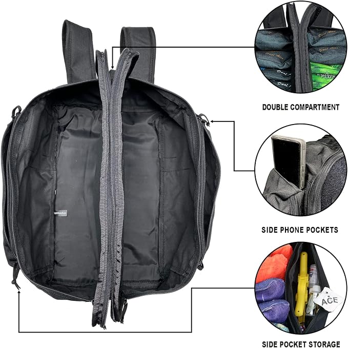 ACE PRO Cornhole Backpack with ACE Patch - Holds Up to Six Cornhole Bag Sets (Up to 24 Bags)
