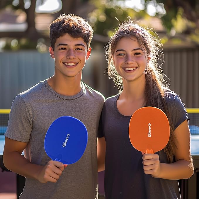 Cannon Sports Unbreakable Table Tennis Paddles - Waterproof & Weather Resistant Table Tennis Rackets for Indoor & Outdoor Use – Textured Easy Grip Handle – Multiple Color Options