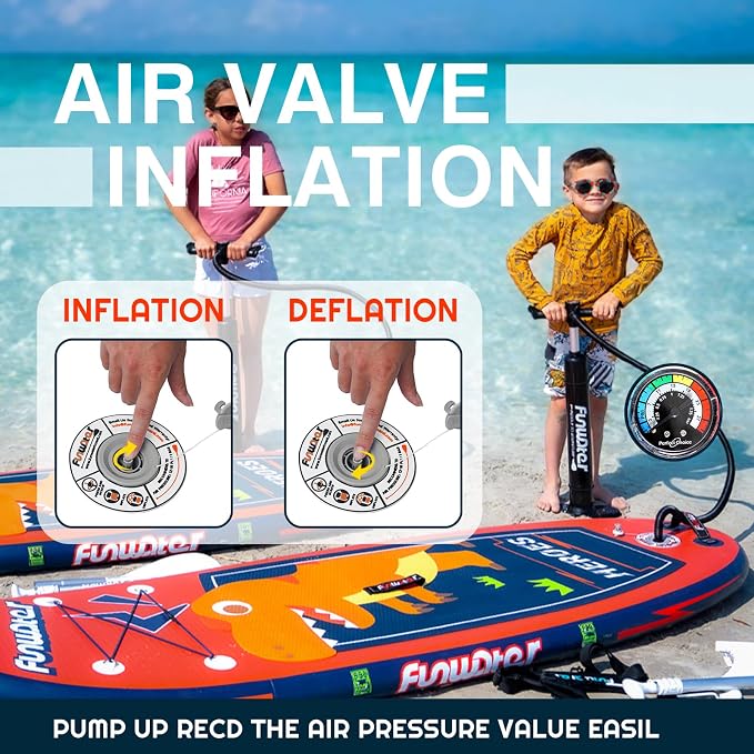 FunWater Inflatable Stand Up Paddle Board with Premium SUP Paddleboard Accessories, Anti-Slip EVA Deck, 11'6''/11'/10'6'' Paddle Boards for Adults & Youth of All Skill Levels