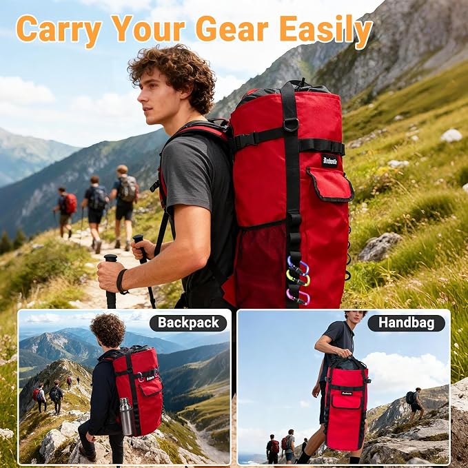 Climbing Rope Bag,Large Capacity Arborist Tree Rope Storage Bag,Waterproof Outdoor Rock Climbing Gear Bag