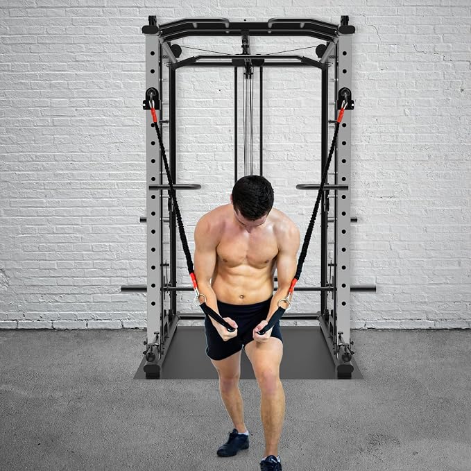 Nordic Hamstring Curl Attachment, Dip Bar, Belt Squat & Safety Spotter Arms for 2"x2" & 3"x3" Power Racks, Home Gym Strength Training Accessories