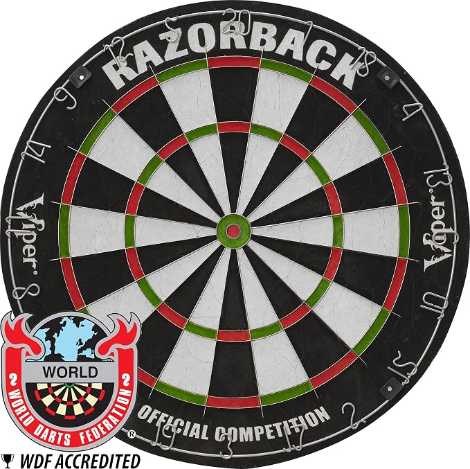 Viper Defender Backboard & Sisal/Bristle Steel Tip Dartboard Bundle