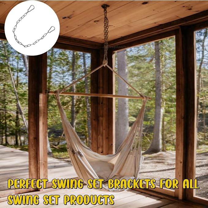 Heavy Duty Chain 440LB 40" Chains for Heavy Bag, Hammock, Swing, Outdoor Indoor Use, Rust-Resistant Secure Hanging