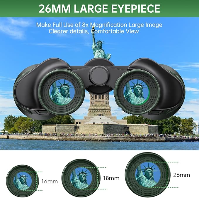 20x50 High Powered Binoculars for Adults, Waterproof Binoculars with Low Light Vision for Bird Watching Hunting Camping Travel Cruise Hiking Sports Stargazing, Gifts for Men Dad