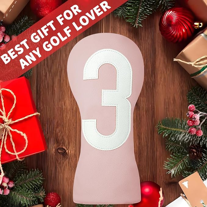 Premium Golf Head Covers - Golf Driver Head Covers, Protects Against Scratches and Damage, Specifically Designed for Fairway Woods.