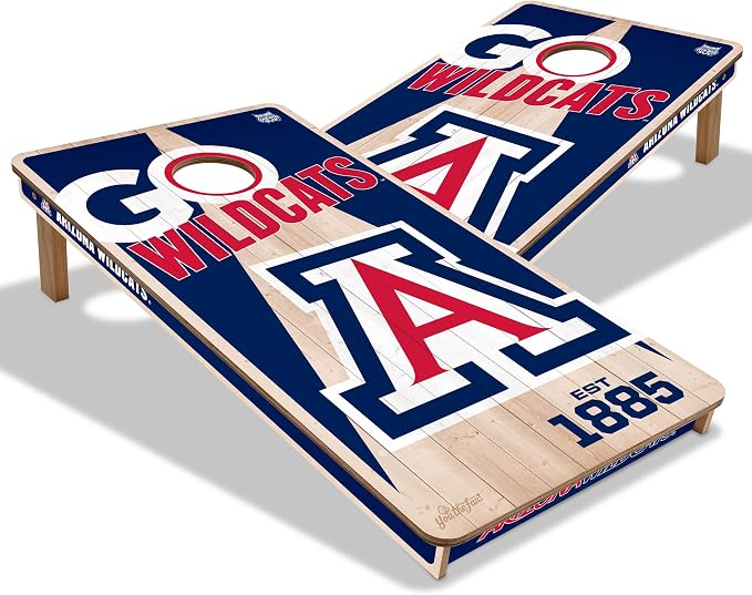 YouTheFan NCAA 2’ x 4’ Professional Wood Cornhole Game