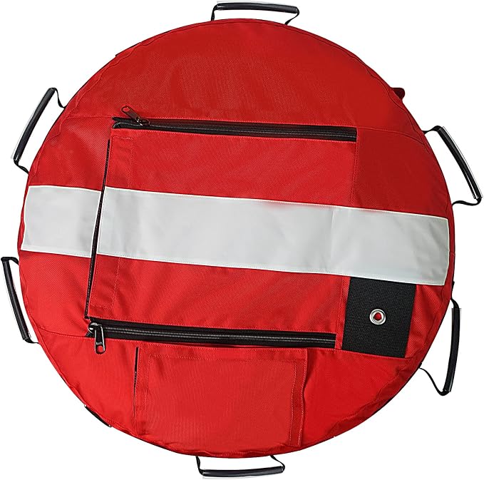 Luwint Hi-Vi Inflatable Dive Float Buoy and 5ft Surface Marker Buoy