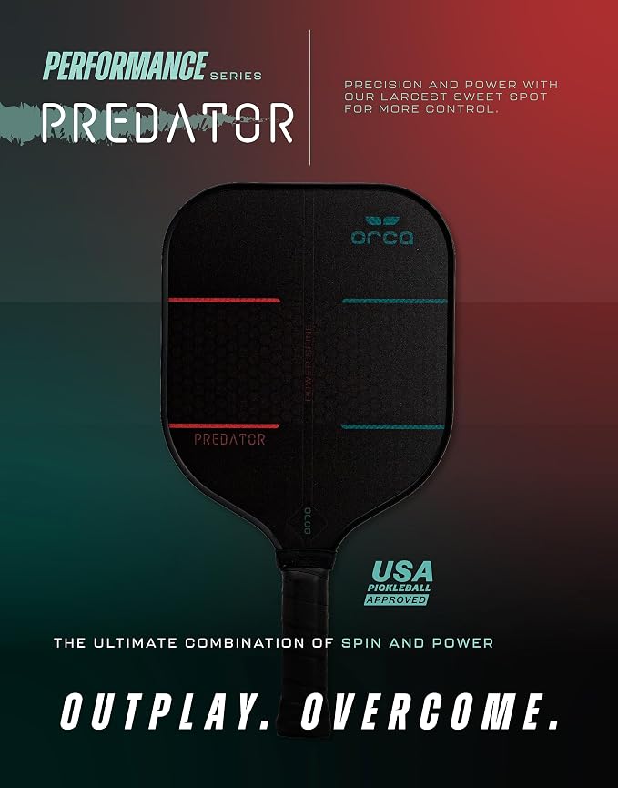 Orca Pickleball Paddles, Performance Series Pickleball Paddles Designed for Control and Precision, USA Pickleball Approved