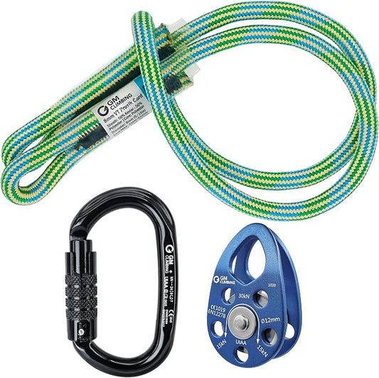 GM CLIMBING Swing Cheek Micro Pulley 30kN CE UIAA Certified
