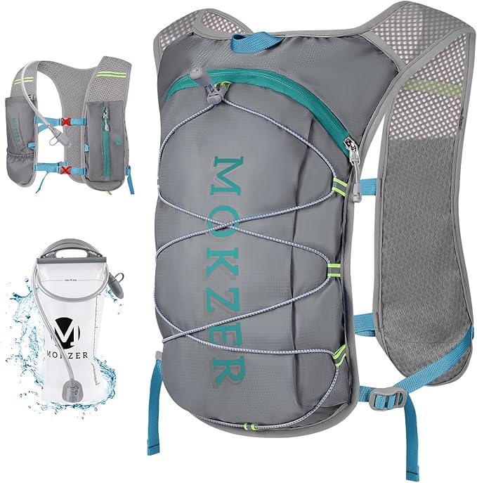Running Hydration Vest with a 2L Water Bladder, Hydration Pack Lightweight Water Backpack for Running Hiking Cycling Marathon Trail Weekend Bags for Men Women