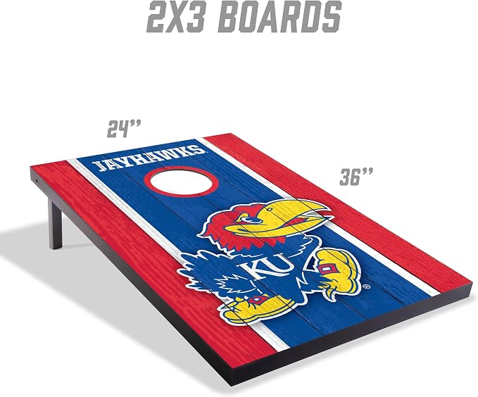 YouTheFan NCAA 2' x 3' Portable Cornhole Game with Logo Bags
