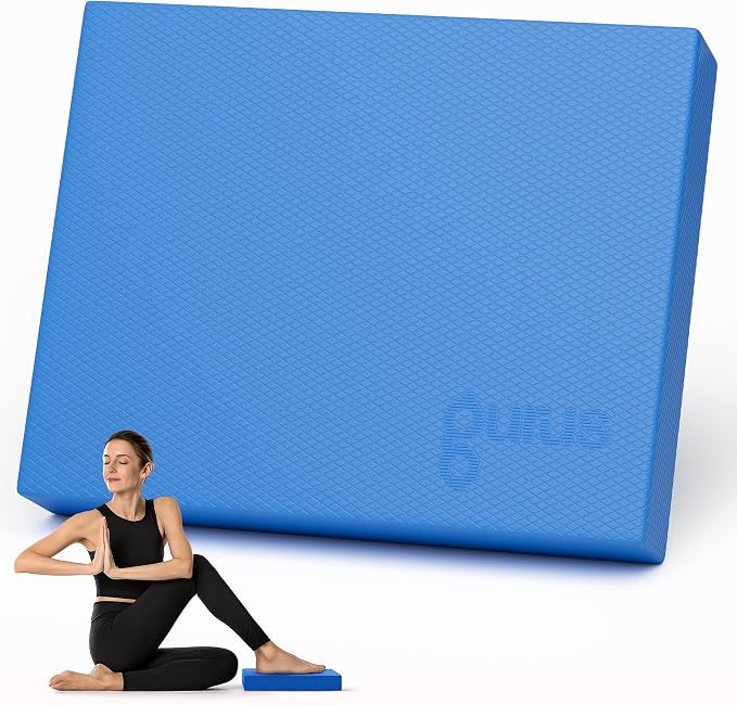 Gurus Balance Pad – High-Density Foam Balance Pad Physical Therapy for Stability & Strength, Exercise Foam Pad for Balancing, Non-Slip Lightweight Trainer for Home Gym & Rehab (Pink)