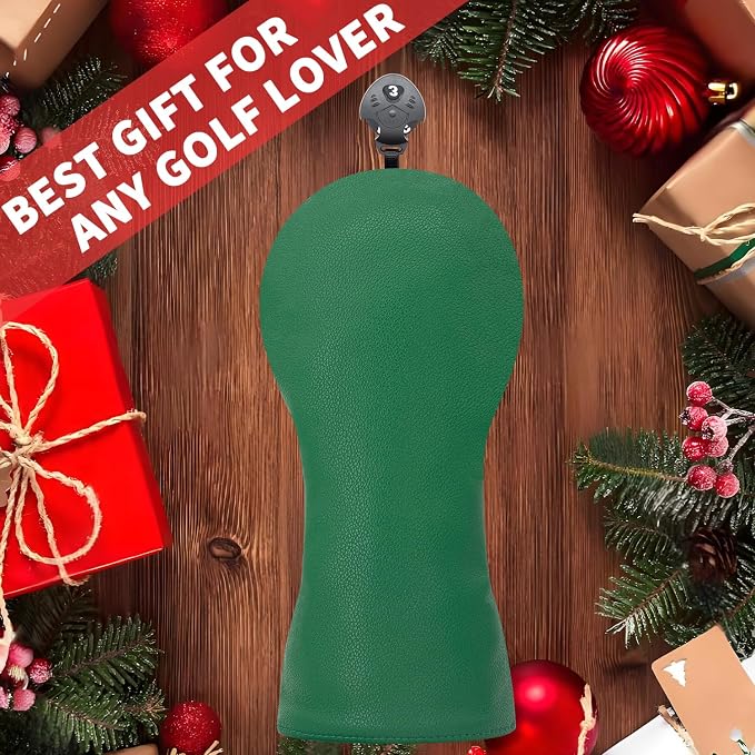 Golf Accessories Golf Club Covers for Driver, Fairway, Hybrids - Golf Driver Headcover/Golf Fairway Wood Head Cover/Hybrid Headcover for Men/Women Golfer