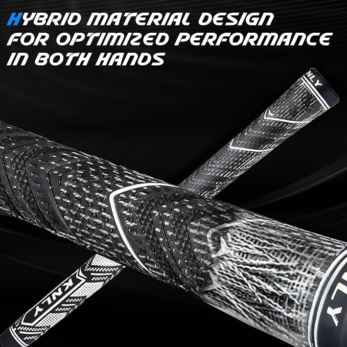 KNLY Golf Grips Set of 13,High Feedback MultiCompound Golf Club Grips,13 Grips with 15 Tapes and 13 Grips with All Repair Kits for Choice.