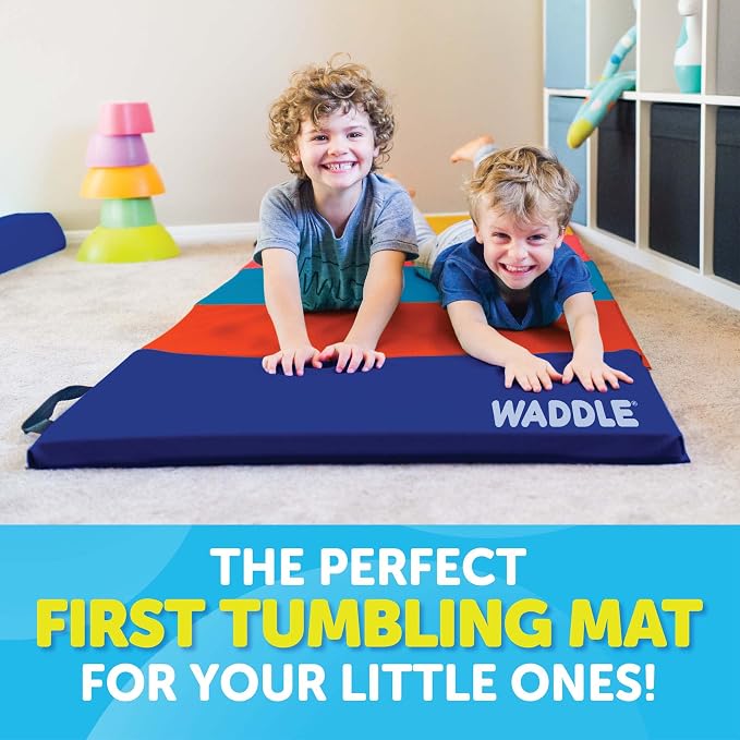 WADDLE Tumble Mat for Kids Gymnastics, Training, Home Exercise