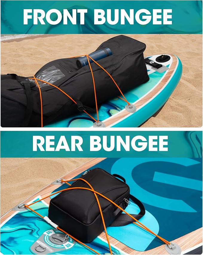 CETANA Extra Wide Inflatable Paddle Board 11'6 x 35" x 6", 450LB High Weight Capacity Wide Stable Stand Up Paddle Board for Beginners, 2–3 Person Large Paddleboard with 3 Fins, Dual Bungee, 15 D Rings